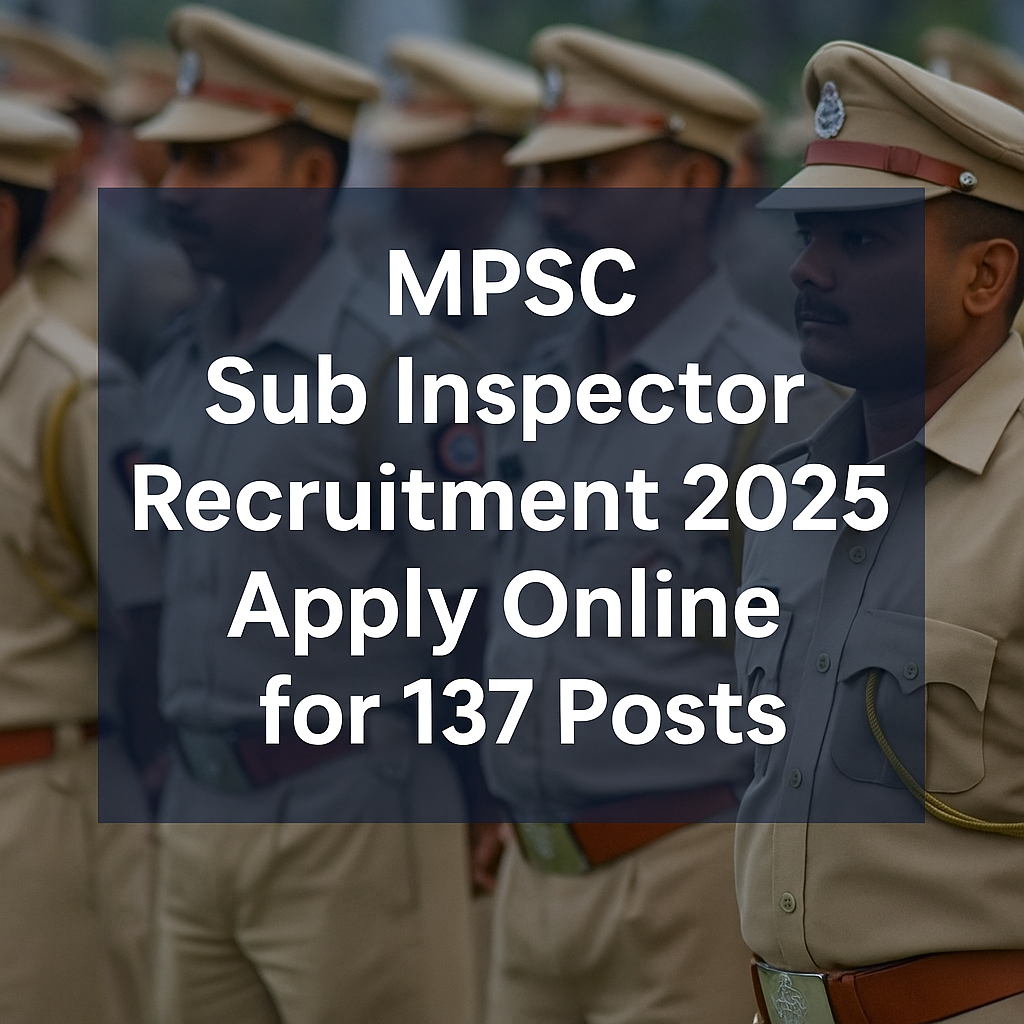 MPSC Sub Inspector Recruitment 2025